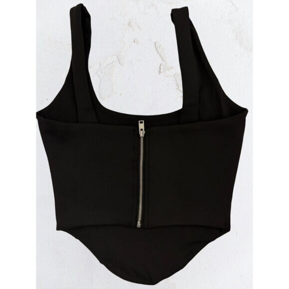 27 BOUTIQUE X KUWALLA Bustier Corset Tank Black XS - Picture 3 of 6